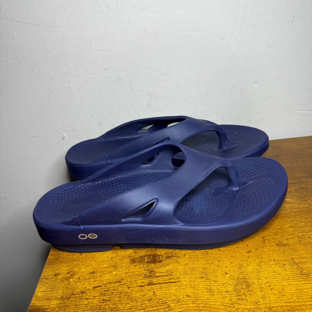 OOFOS OOriginal Sandal Flip Flops Womens Size 9 Navy Blue M7-W9